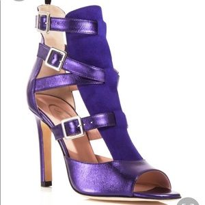 Sarah Jessica Parker-SJP purple suede booties